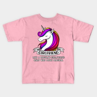 Unicorn Girlfriend Kids T-Shirt